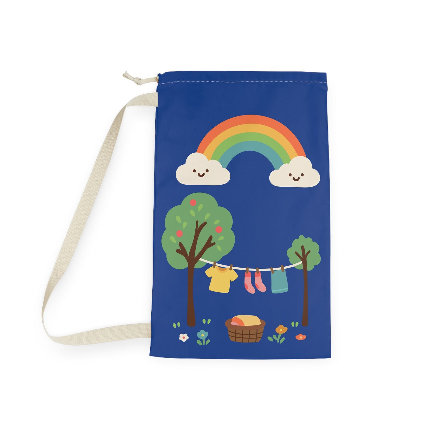 Playful Rainbow Laundry Day Bag