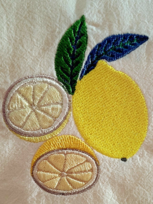 lemon cluster | *2 SIZES* EMBROIDERY FILE FOR 3x3 & 4x4 HOOP | DIGITAL DOWNLOAD FOR MACHINE EMBROIDERY