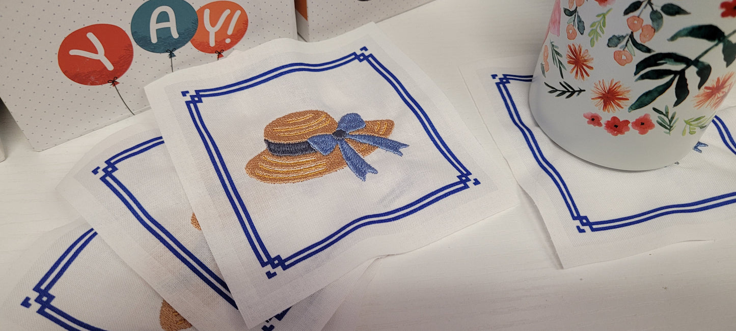 sunny grace hat | EMBROIDERY FILE FOR 4x4 HOOP | DIGITAL DOWNLOAD FOR MACHINE EMBROIDERY
