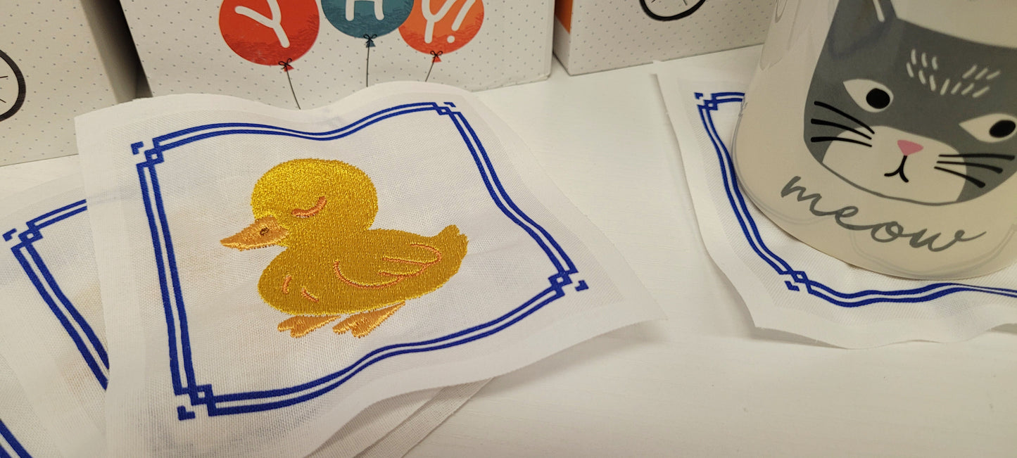 sleepy duckling | EMBROIDERY FILE FOR 4x4 HOOP | DIGITAL DOWNLOAD FOR MACHINE EMBROIDERY