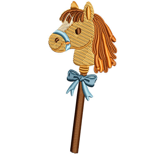 hobby horse | EMBROIDERY FILE FOR 4x4 HOOP | DIGITAL DOWNLOAD FOR MACHINE EMBROIDERY