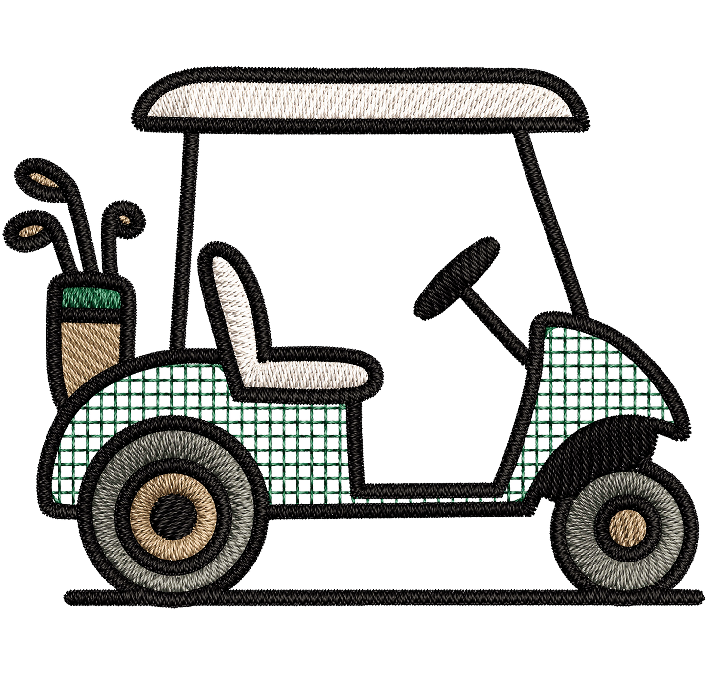golf cart par-tee | *2 SIZES* EMBROIDERY FILE FOR 3x3 & 4x4 HOOP | DIGITAL DOWNLOAD FOR MACHINE EMBROIDERY
