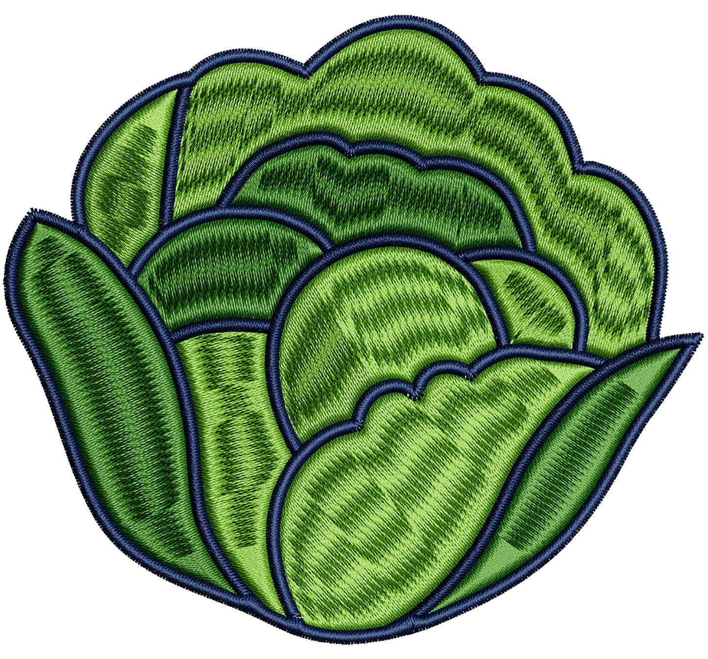 lettuce patch | EMBROIDERY FILE FOR 4x4 HOOP | DIGITAL DOWNLOAD FOR MACHINE EMBROIDERY