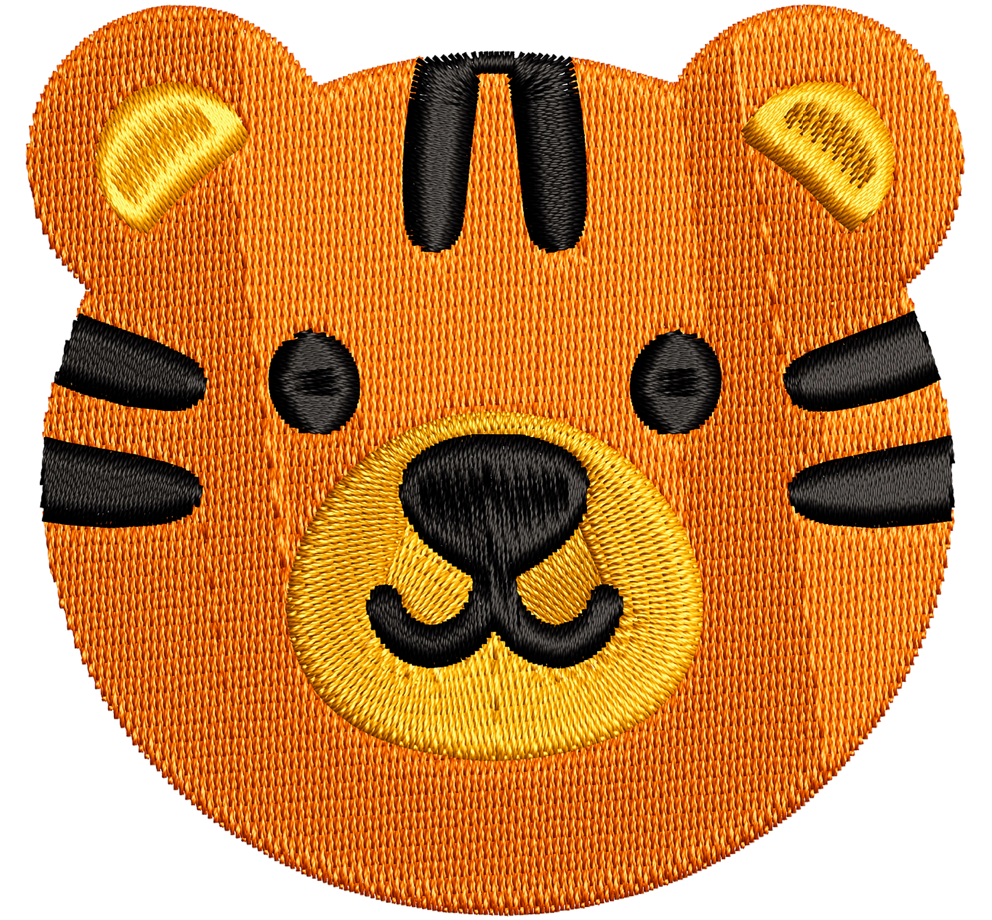 fuzzy tiger | *4 SIZES* EMBROIDERY FILES | DIGITAL DOWNLOAD FOR MACHINE EMBROIDERY
