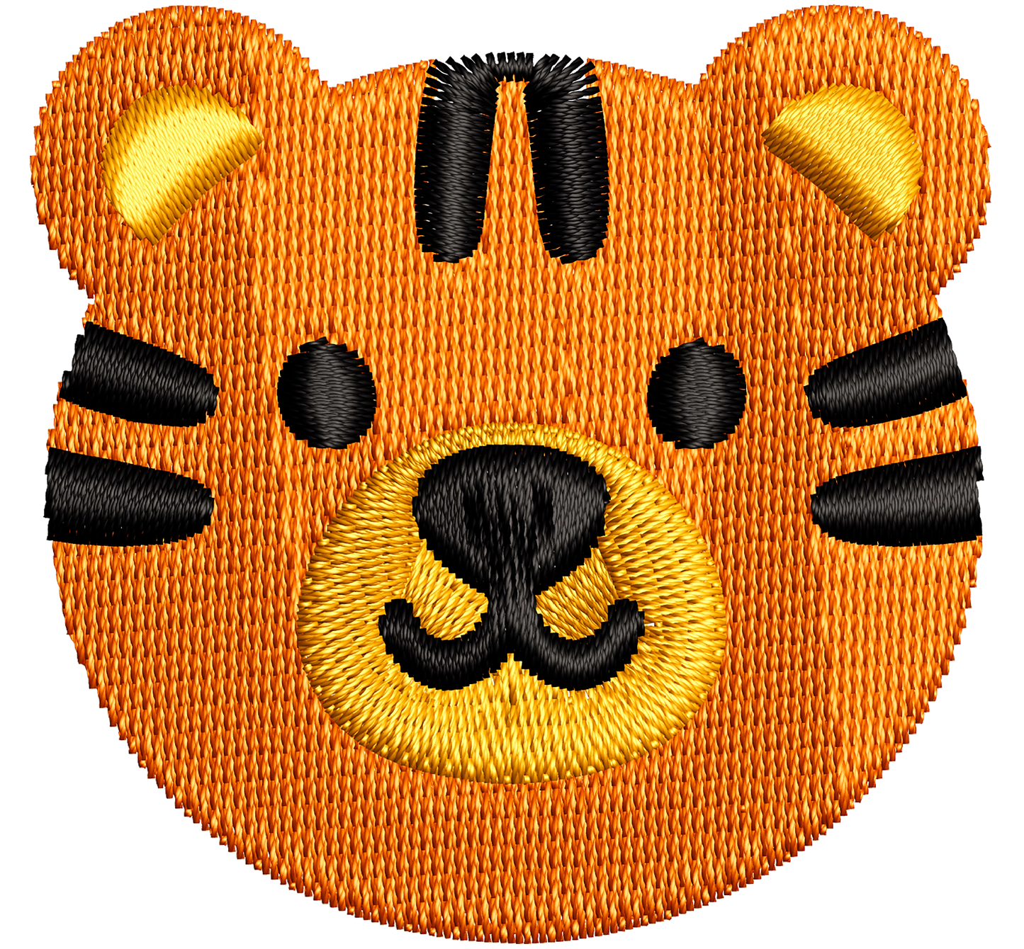 fuzzy tiger | *4 SIZES* EMBROIDERY FILES | DIGITAL DOWNLOAD FOR MACHINE EMBROIDERY