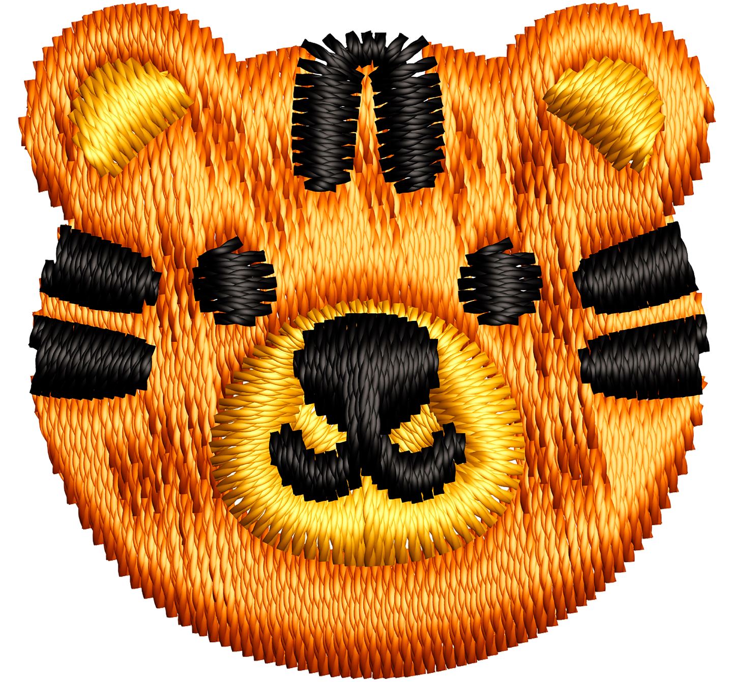 fuzzy tiger | *4 SIZES* EMBROIDERY FILES | DIGITAL DOWNLOAD FOR MACHINE EMBROIDERY