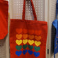 rainbow hearts pattern | DTF TRANSFER | READY-TO-PRESS
