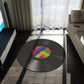 Vinyl Record Round Rug