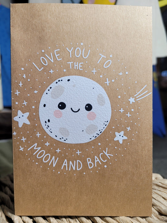 love you to the moon | DTF TRANSFER | READY-TO-PRESS