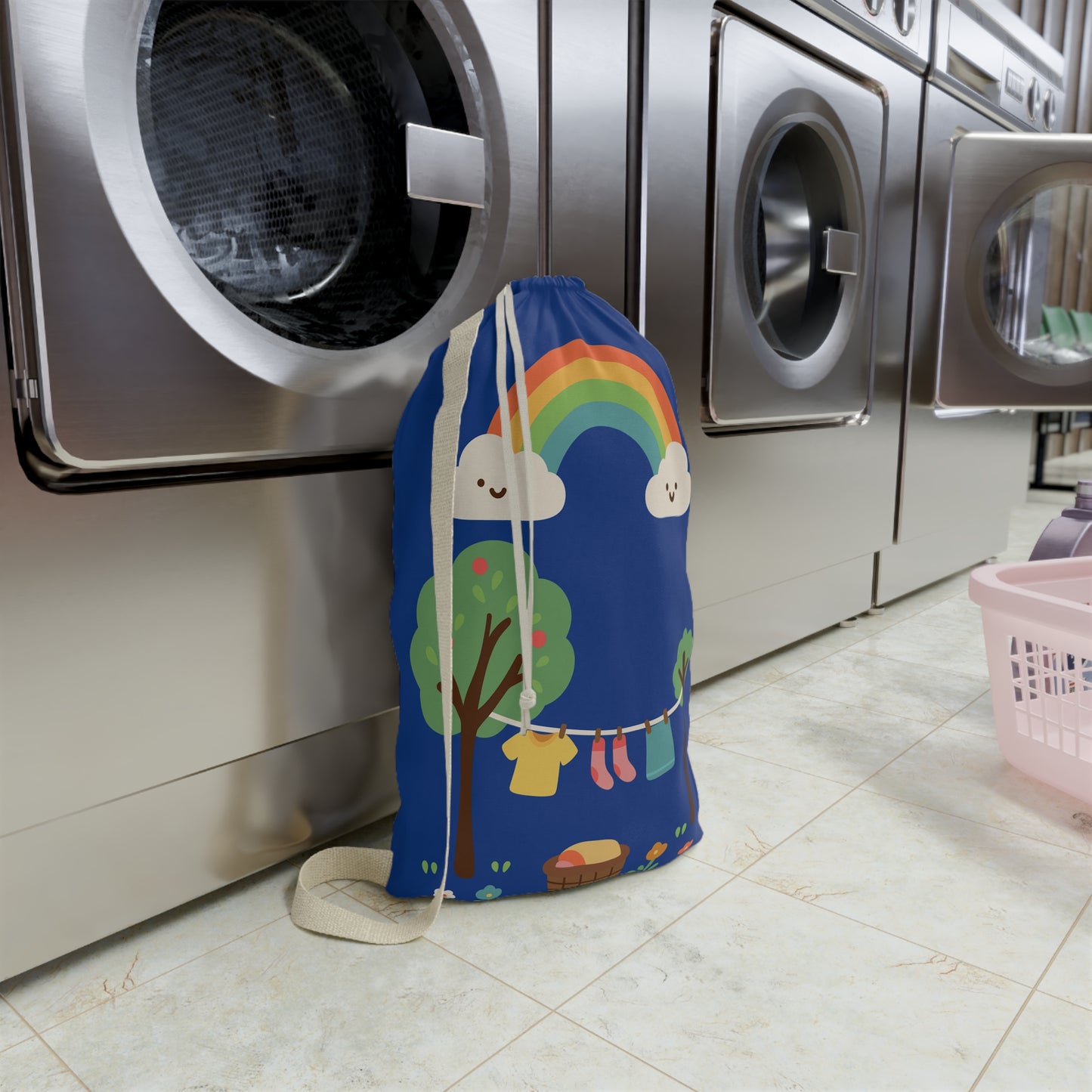Playful Rainbow Laundry Day Bag