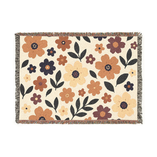 Floral Woven Blanket