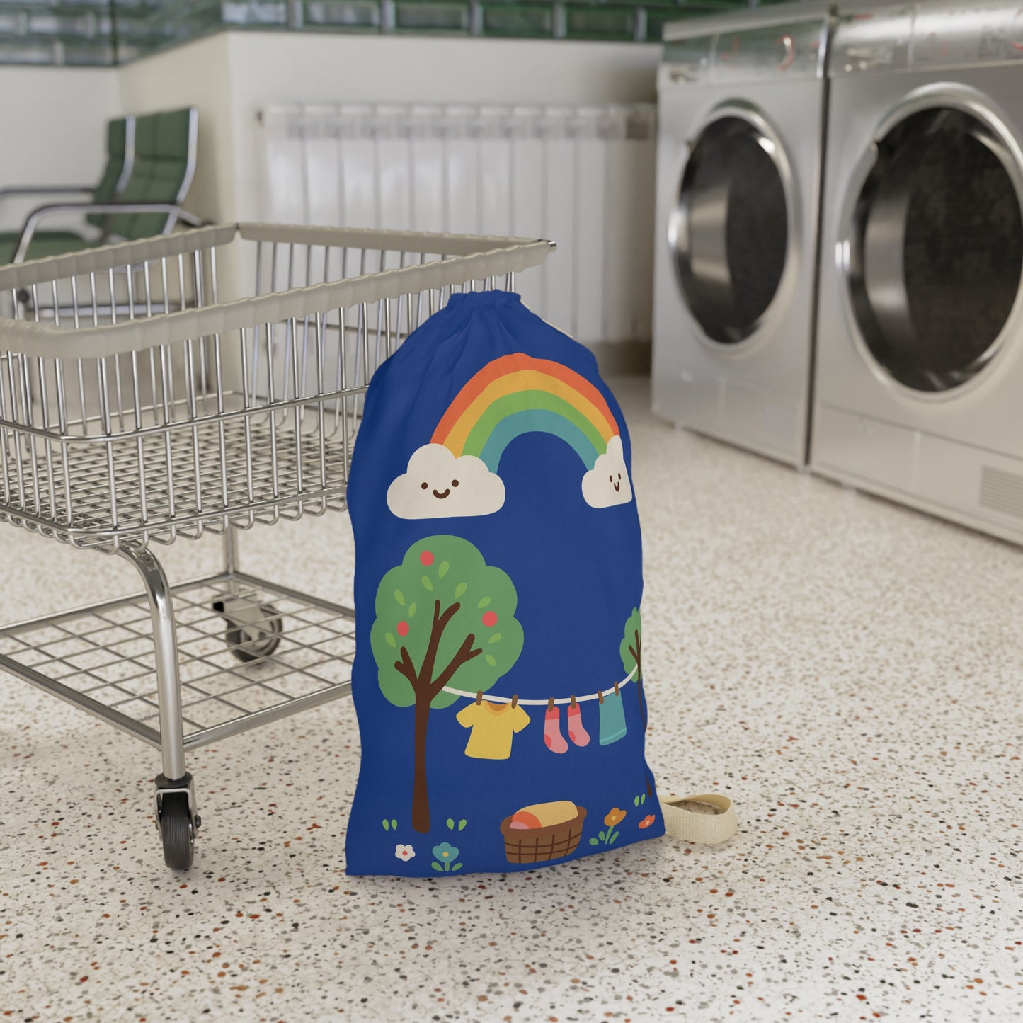 Playful Rainbow Laundry Day Bag