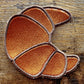 croissant patch | EMBROIDERY FILE FOR 4x4 HOOP | DIGITAL DOWNLOAD FOR MACHINE EMBROIDERY