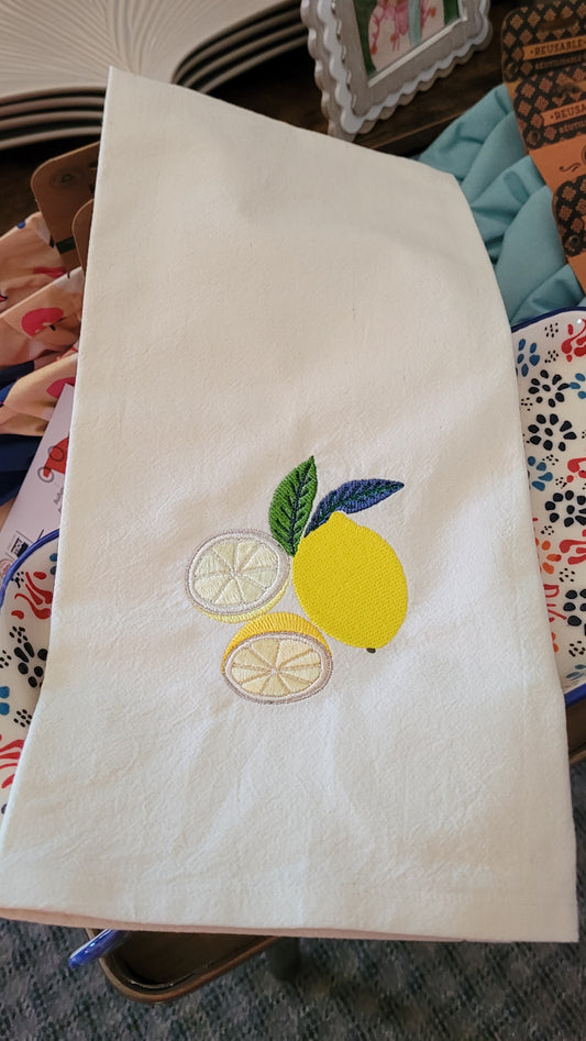 lemon cluster | *2 SIZES* EMBROIDERY FILE FOR 3x3 & 4x4 HOOP | DIGITAL DOWNLOAD FOR MACHINE EMBROIDERY
