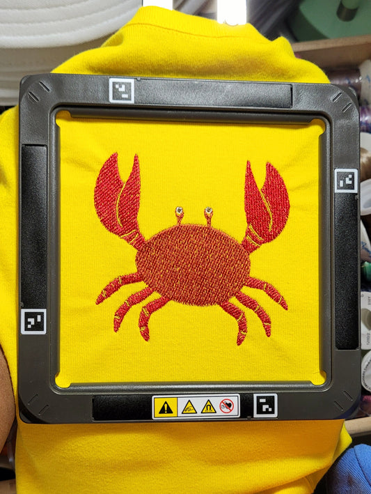 crabulous catch | EMBROIDERY FILE FOR 4x4 HOOP | DIGITAL DOWNLOAD FOR MACHINE EMBROIDERY