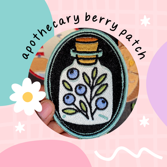 apothecary berry patch  | EMBROIDERY FILE FOR 4x4 HOOP | DIGITAL DOWNLOAD FOR MACHINE EMBROIDERY