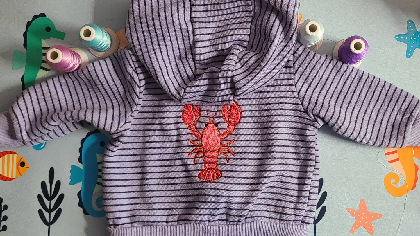 lobster | EMBROIDERY FILE FOR 4x4 HOOP | DIGITAL DOWNLOAD FOR MACHINE EMBROIDERY