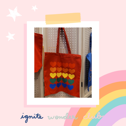 rainbow hearts pattern | DTF TRANSFER | READY-TO-PRESS