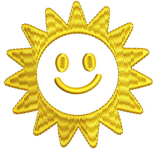 happy ray | EMBROIDERY FILE FOR 4x4 HOOP | DIGITAL DOWNLOAD FOR MACHINE EMBROIDERY