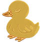 sleepy duckling | EMBROIDERY FILE FOR 4x4 HOOP | DIGITAL DOWNLOAD FOR MACHINE EMBROIDERY