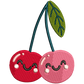 cherry sweethearts | EMBROIDERY FILE FOR 4x4 HOOP | DIGITAL DOWNLOAD FOR MACHINE EMBROIDERY