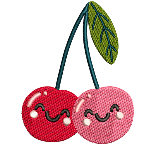 cherry sweethearts | EMBROIDERY FILE FOR 4x4 HOOP | DIGITAL DOWNLOAD FOR MACHINE EMBROIDERY