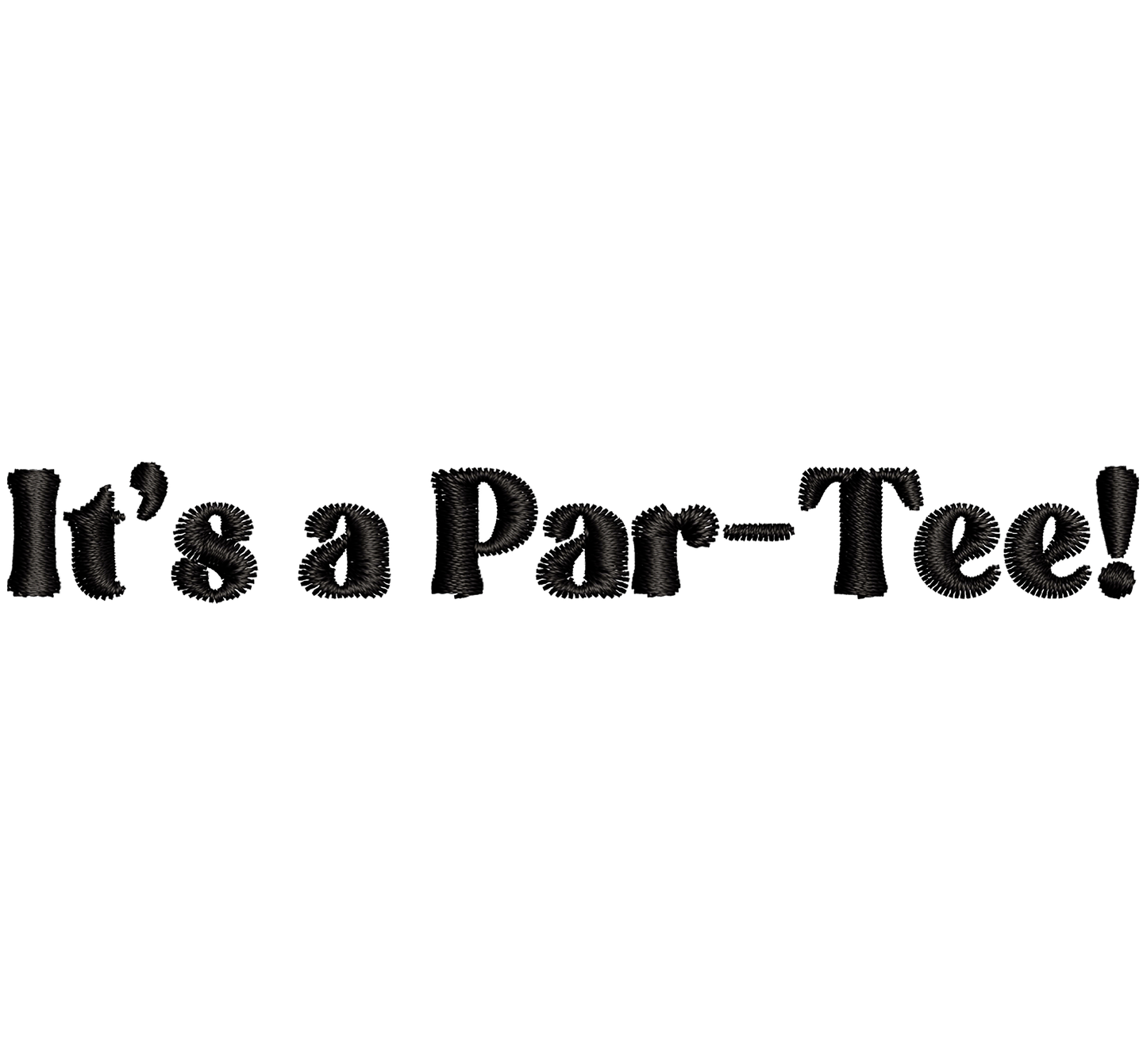 golf cart par-tee | *2 SIZES* EMBROIDERY FILE FOR 3x3 & 4x4 HOOP | DIGITAL DOWNLOAD FOR MACHINE EMBROIDERY