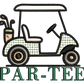golf cart par-tee | *2 SIZES* EMBROIDERY FILE FOR 3x3 & 4x4 HOOP | DIGITAL DOWNLOAD FOR MACHINE EMBROIDERY