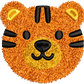 fuzzy tiger   | *4 SIZES* EMBROIDERY FILES | DIGITAL DOWNLOAD FOR MACHINE EMBROIDERY
