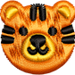 fuzzy tiger   | *4 SIZES* EMBROIDERY FILES | DIGITAL DOWNLOAD FOR MACHINE EMBROIDERY