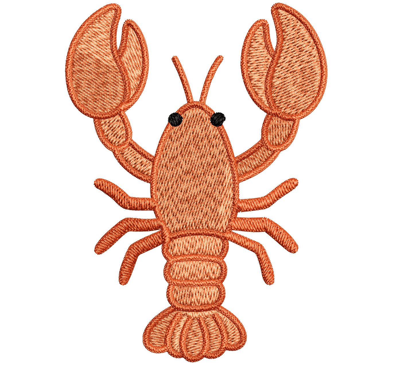 lobster | EMBROIDERY FILE FOR 4x4 HOOP | DIGITAL DOWNLOAD FOR MACHINE EMBROIDERY - Ignite Wonder Club