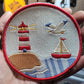 seaside beacon patch | EMBROIDERY FILE FOR 4x4 HOOP | DIGITAL DOWNLOAD FOR MACHINE EMBROIDERY - Ignite Wonder Club